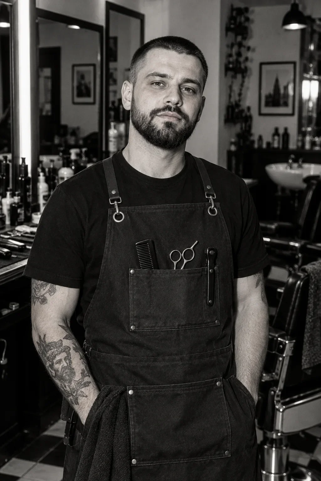 Mark, barber at Smena